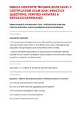 NRMCA CONCRETE TECHNOLOGIST LEVEL 2 CERTIFICATION EXAM 2026 &vert; PRACTICE QUESTIONS&comma; VERIFIED ANSWERS & DETAILED RATIONALES