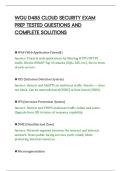 WGU D485 CLOUD SECURITY EXAM&NewLine;PREP TESTED QUESTIONS AND&NewLine;COMPLETE SOLUTIONS