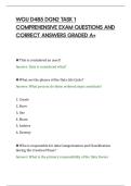 WGU D485 DGN2 TASK 1&NewLine;COMPREHENSIVE EXAM QUESTIONS AND&NewLine;CORRECT ANSWERS GRADED A&plus;&NewLine;
