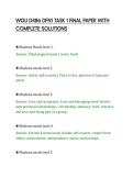 WGU D486 DFN1 TASK 1 FINAL PAPER WITH&NewLine;COMPLETE SOLUTIONS
