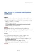 AANP AGPCNP PSI Certification Exam Questions with Answers&vert; Latest Update