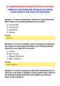 ATI COMPREHENSIVE PREDICTOR RETAKE WITH NGN&NewLine;COMPLETE QUESTIONS AND DETAILED SOLUTIONS&NewLine;LATEST UPDATE THIS YEAR JUST RELEASED