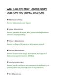 WGU D486 DFN1 TASK 1 UPDATED SCRIPT&NewLine;QUESTIONS AND VERIFIED SOLUTIONS