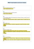 NR567 Actual Questions and Correct Answers