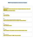 NR567 Actual Questions and Correct Answers
