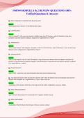 NM704 MODULE 1 & 2 REVIEW QUESTIONS 100&percnt;&NewLine;Verified Questions & Answers&NewLine;