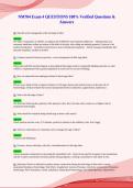 NM704 Exam 4 QUESTIONS 100&percnt; Verified Questions &&NewLine;Answers&NewLine;
