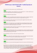 NM704 Exam 1 QUESTIONS 100&percnt; Verified Questions &&NewLine;Answers