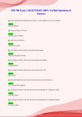NM 704 Exam 2 QUESTIONS 100&percnt; Verified Questions &&NewLine;Answers
