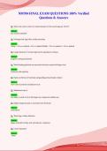 NM704 FINAL EXAM QUESTIONS 100&percnt; Verified&NewLine;Questions & Answers
