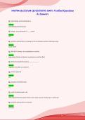 NM704 &lpar;6&rpar; EXAM QUESTIONS 100&percnt; Verified Questions&NewLine;& Answers&NewLine;