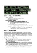 2026&sol;2027 THE ELITE UNIVERSAL TEST BANK&colon; Financial Accounting Mastery &lpar;ASC 606&comma; ASC 842&comma; CECL & Modern FASB&rpar;