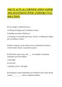 NOCTI ACTUAL CERTIFICATION PAPER&NewLine;2026 QUESTIONS WITH ANSWERS FULL&NewLine;SOLUTION&period;