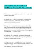 NOCTI FINAL STUDY GUIDE 2026&NewLine;COMPLETE QUESTIONS AND ANSWERS