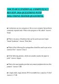 NOCTI OCCUPATIONAL COMPETENCY&NewLine;REVIEW 2026 QUESTIONS WITH&NewLine;SOLUTIONS TESTED QUESTIONS&period;