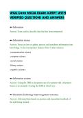 WGU D490 MSCIA EXAM SCRIPT WITH&NewLine;VERIFIED QUESTIONS AND ANSWERS