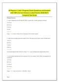AP Physics 1 &vert; Unit 1 Progress Check Questions and Answers with 100&percnt; Correct Answers &vert; Latest Version 2026&sol;2027 &vert; Complete Test Guide