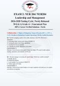 NUR 204 Leadership and Management Exam 2 BUNDLE 2026&sol;2028 &vert; 3 Complete Exam Sets &lpar;150 Q&A&rpar; &vert; Fortis &vert; Guaranteed Pass - A&plus; Graded