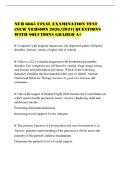 NUR 6665 FINAL EXAMINATION TEST&NewLine;&lpar;NEW VERSION 2026&sol;2027&rpar; QUESTIONS&NewLine;WITH SOLUTIONS GRADED A&plus;