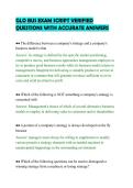 GLO BUS EXAM SCRIPT VERIFIED&NewLine;QUESTIONS WITH ACCURATE ANSWERS&NewLine;