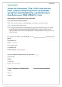 Basic Code Enforcement TEEX & TDLR EXAM 2026&sol;2027 &NewLine;LATEST EXAM TEST UNDER NEW GUIDELINE 150 QUESTIONS &NewLine;AND CORRECT ANSWERS PERFECT TO PASS 2026&sol;2027 Basic &NewLine;Code Enforcement TEEX & TDLR TEST EXAM