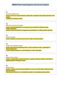 NR599 Final Actual Questions and Correct Answers