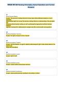 NR599 NR 599 Nursing Informatics Actual Questions and Correct&NewLine;Answers