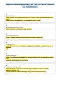 NR599 NR 599 Nursing Informatics Mid Term&lowbar;2020 Actual Questions&NewLine;and Correct Answers