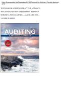 Test Bank for Auditing&colon; A Practical Approach&comma; 4th Edition by Robyn Moroney&comma; Fiona Campbell&comma; Jane Hamilton Complete Chapters A&plus;