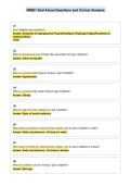 NR601 final Actual Questions and Correct Answers