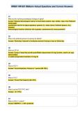 NR601 NR 601 Midterm Actual Questions and Correct Answers