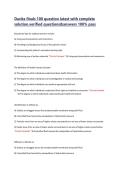 DaVita Final Exam Test Bank &vert; 100 Latest Questions & Complete Verified Solutions with Rationales &lpar;PCT & Dialysis Nurse Exam&rpar;
