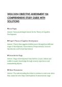 WGU D514 OBJECTIVE ASSESSMENT 126&NewLine;COMPREHENSIVE STUDY GUIDE WITH&NewLine;SOLUTIONS