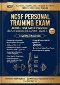 NCSF Certified Personal Trainer Exam Script &ndash; Complete Questions & Solutions &lpar;2026&sol;2027&rpar;