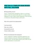 WGU D518 A3 COMPLETE EXAM REVIEW&NewLine;WITH FULL SOLUTIONS