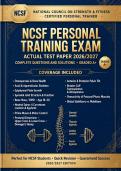 NCSF Certified Personal Trainer Exam Script &ndash; Complete Questions & Solutions &lpar;2026&sol;2027&rpar;