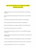 GED TEST QUESTIONS WITH COMPLETE CORRECT&NewLine;ANSWERS 2026-2027