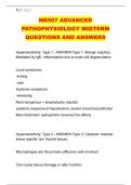 NR507 ADVANCED &NewLine;PATHOPHYSIOLOGY MIDTERM &NewLine;QUESTIONS AND ANSWERS 
