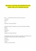 GED EXAM 2 QUESTIONS AND ANSWERS WITH REAL&NewLine;CORRECT AND LATEST ANSWERS 2026-2027