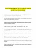 GED EXAM PREPARATION QUESTION WITH COMPLETE&NewLine;CORRECT ANSWERS 2026-2027