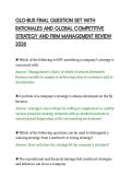 GLO-BUS FINAL QUESTION SET WITH&NewLine;RATIONALES AND GLOBAL COMPETITIVE&NewLine;STRATEGY AND FIRM MANAGEMENT REVIEW&NewLine;2026&NewLine;