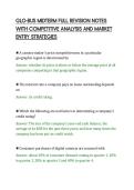GLO-BUS MIDTERM FULL REVISION NOTES&NewLine;WITH COMPETITIVE ANALYSIS AND MARKET&NewLine;ENTRY STRATEGIES&NewLine;