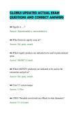 GLOBUS UPDATED ACTUAL EXAM&NewLine;QUESTIONS AND CORRECT ANSWERS