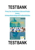 Test Bank For Primary Care Art and Science of Advanced Practice Nursing - An Interprofessional Approach 5th Edition by Lynne M&period; Dunphy&semi; Jill E&period; Winland-Brown&semi; Brian Oscar Porter&semi; Debera J&period; Thomas