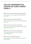 WGU D522 COMPREHENSIVE EXAM&NewLine;QUESTIONS AND CORRECT ANSWERS&NewLine;GRADED A&plus;