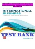 TEST BANK For International Business&colon; Competing in &NewLine;the Global Marketplace&comma; 14th Edition By Charles Hill&period; All &NewLine;SECTIONs 1-20