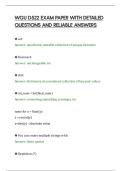 WGU D522 EXAM PAPER WITH DETAILED&NewLine;QUESTIONS AND RELIABLE ANSWERS