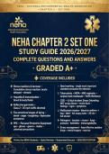 NEHA Chapter 2 Study Guide &ndash; Complete Questions & Answers &lpar;2026&sol;2027&rpar;