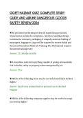 GOJET HAZMAT QUIZ COMPLETE STUDY&NewLine;GUIDE AND AIRLINE DANGEROUS GOODS&NewLine;SAFETY REVIEW 2026&NewLine;