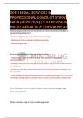 SQE1 LEGAL SERVICES &&NewLine;PROFESSIONAL CONDUCT STUDY&NewLine;PACK &lpar;2025&sol;2026&rpar;&vert; FLK1 REVISION&NewLine;NOTES & PRACTICE QUESTIONS A&plus;